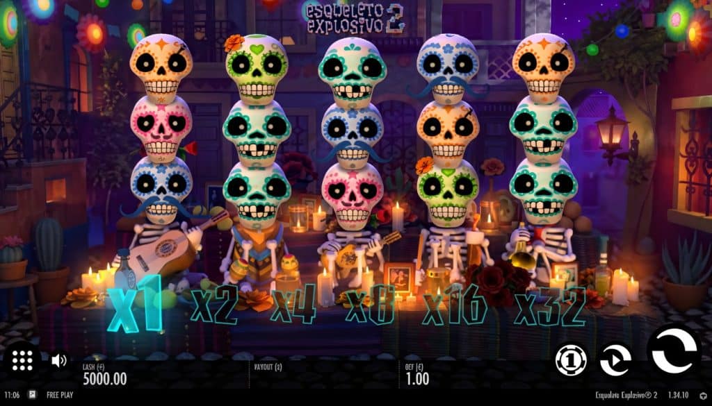 Esqueleto Explosivo 2 Slot - Demo